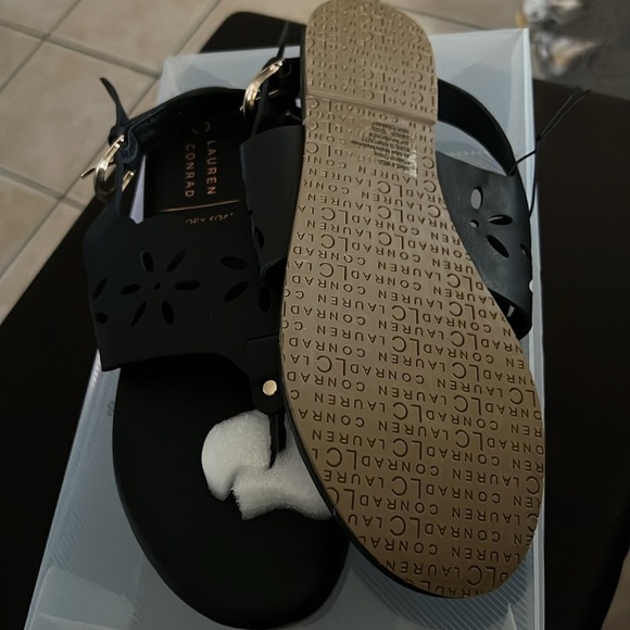 LC Lauren Conrad Jarrah Women's Floral Thong Sling Back Sandals - Picture 4 of 9